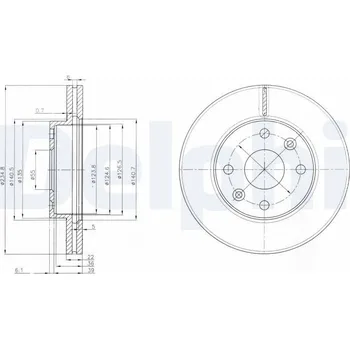 Brzdový kotouč Brzdový kotouč DELPHI BG3802