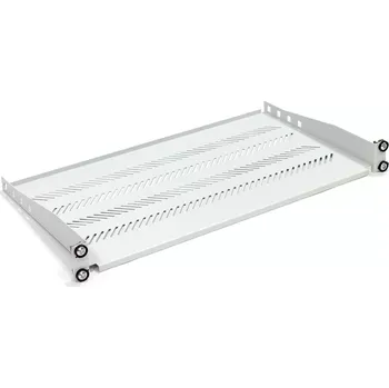 Racková skříň Stacionární police 1U do racku 19" šedá