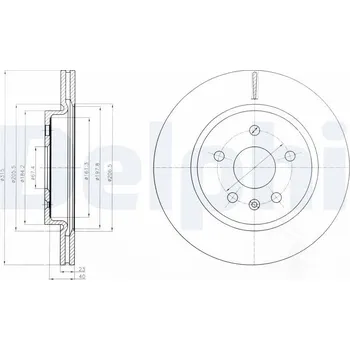 Brzdový kotouč Brzdový kotouč DELPHI BG4190