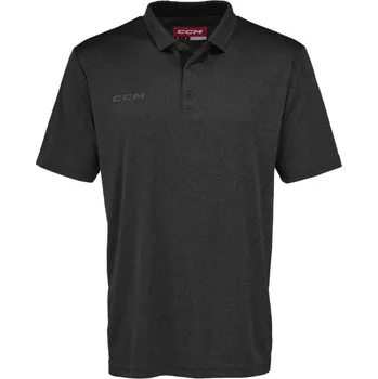 Oblečení a móda Triko CCM Fitted Polo SR, černá, Senior, S CCM