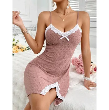 Dámská noční košile Růžová noční košilka Velikostní tabulka: L