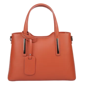 NovaKabelka.cz Kožená italská kabelka Isidora Arancia Piccola
