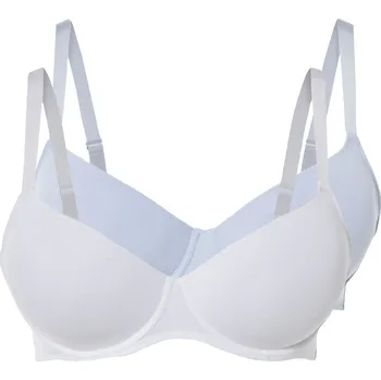 Podprsenka esmara® Dámská podprsenka XXL, 2 kusy (modrá/bílá, 90D)