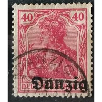 Sběratelství Známka Danzig, 40 Pf, Mi.6#