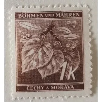 Poštovní známka Známka Protektorát Čechy a Morava, 1K, Mi.67*