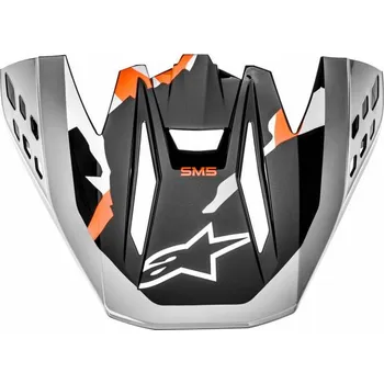 Helma na motorku Kšilt pro přilby S-M5 ROVER, ALPINESTARS (červená fluo/šedá/maskáč, verze ECE 22.05)