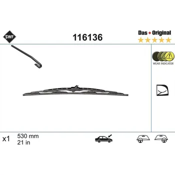 List stěrače SWF 116136