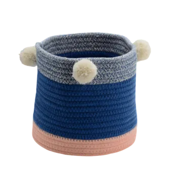 Úložný box Amadeus Košík na hračky 3 barev s bambulemi 20 x 20 cm