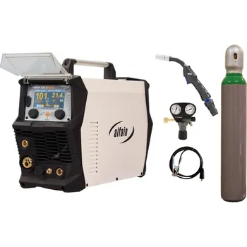 Svářečka ALFA IN PERUN 200 SDpulse + hořák + ventil + zem + lahev MIX 18 SET TOP