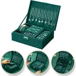 Flamenco Mystique Šperkovnice kufřík etue organizér lahvově zelená krabička pd133