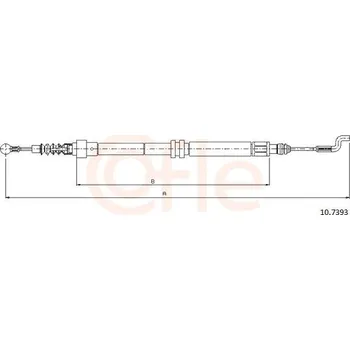 Auto-moto Tažné lanko, parkovací brzda COFLE 10.7393
