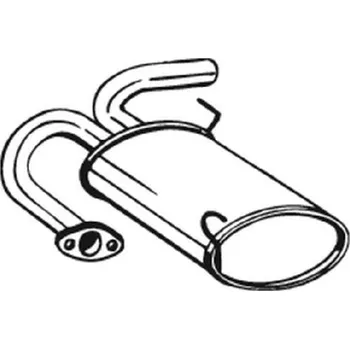 Tlumič výfuku Zadní tlumič výfuku BOSAL 145-191