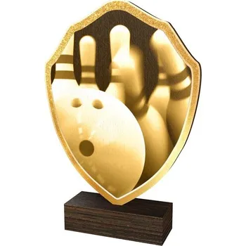 Poháry Bauer Dřevěná plaketa TFRW381 | Bowling