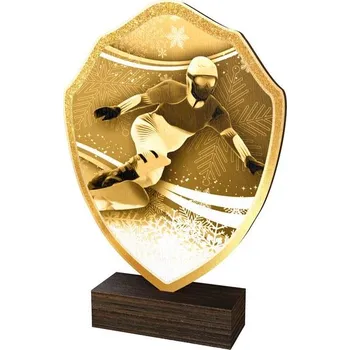 Poháry Bauer Dřevěná plaketa TFRW286 | Snowboard