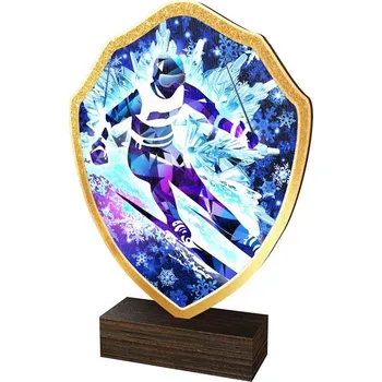 Poháry Bauer Dřevěná plaketa TFRW253 | Sjezdové lyžování