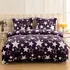 Povlečení Povlečení mikroplyš hvězdy fialové 140 x 200, 70 x 90 cm zipový uzávěr
