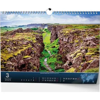 Kalendář Světové národní parky 2025 - nástěnný kalendář