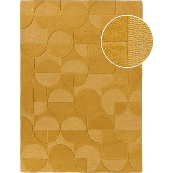 Koberec Žlutý vlněný koberec Flair Rugs Gigi, 160 x 230 cm ID_1298084