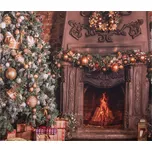 Clayre & Eef - Vánoční textilní pozadí 6WK0038