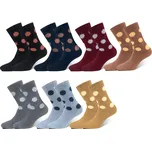 PESAIL Damské puntíkové termoponožky LY212 4 párů Barva: Mix, Velikost: 35-38