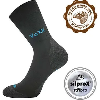 Pánské ponožky VOXX Ponožky zimní vlněné IRIZAR se stříbrem ČERNÉ 39-42 118353