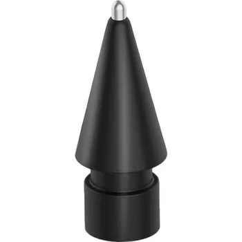 Náhradní hrot se stříbrnou špičkou pro Apple Pencil 1 / 2 / USB-C / Pro - styl 4.0 - černý