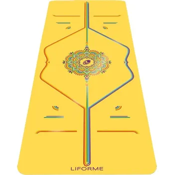 podložka na cvičení Podložka na jógu Liforme Yoga Mat yellow rainbow/ žlutá duha