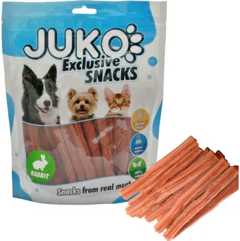Pamlsek pro psa JUKO petfood s.r.o. Rabbit Spiral Stick JUKO Snacks 12 cm (250 g)