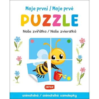 Bystrá hlava Moje první/Moje prvé puzzle Naše zvířátka/zvieratká - 978-80-7697-124-0