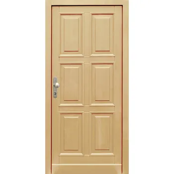 Vchodové dveře Truhlárna Vchodové dřevěné dveře ZORA 6K (42mm) Rozměr dle ČSN: 80 / 197, Orientace Dveří: Pravé