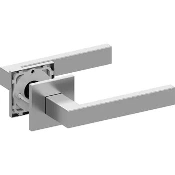 Dveřní kování Qolibri klika na dveře SlideblocUltra SU 1040 RHR na hranaté rozetě (nerez) Provedení: Klika / klika (bez spodní rozety)