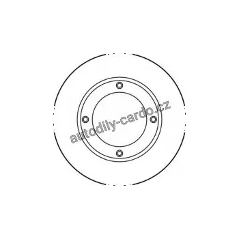 Brzdový kotouč Brzdový kotouč TRW DF1971 - HONDA CIVIC