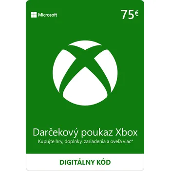Hra pro Xbox One Microsoft ESD XBOX - Dárková karta Xbox 75 EUR K4W-02564