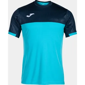 Chlapecké tričko Dětské tričko Joma Montreal Short Sleeve T-shirt Fluor Turquoise Velikost oblečení Junior Joma: 3XS(9-10 let)