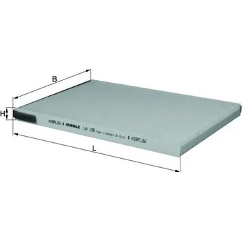 Ventilátor topení a klimatizace Filtr, vzduch v interiéru MAHLE LA 135