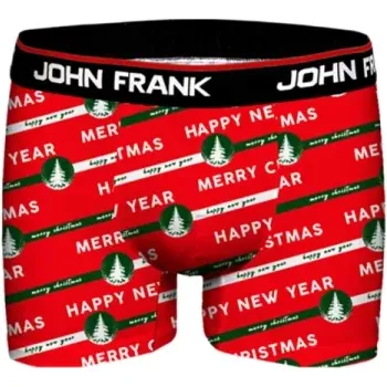 Boxerky JFBD25 - pánské boxerky John Frank, M, červená