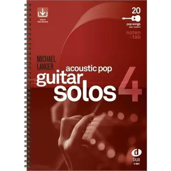 Acoustic Pop Guitar Solos 4 (noty, tabulatury na klasickou kytaru)(+audio)