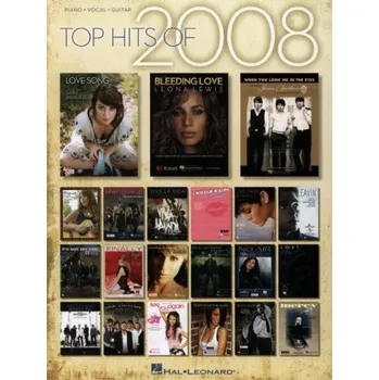 Top Hits 2008 (noty na klavír, zpěv, akordy)