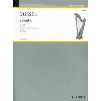 Sophia Dussek: Sonate C-Moll op. 2 (noty na harfu)