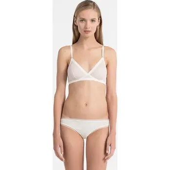 Dámská móda QF1666 - dámská tanga Calvin Klein, L, šampaň