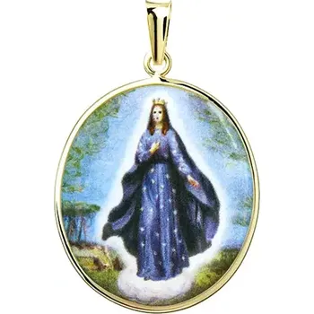 Přívěsek Aljančič Panna Maria Modlitby madonka 385H zlato