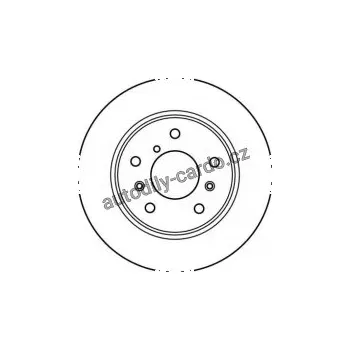 Brzdový kotouč Brzdový kotouč TRW DF2571 - MAZDA 626