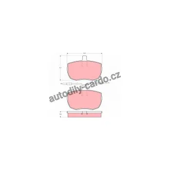 Brzdová destička Sada brzdových destiček TRW GDB342 - IVECO