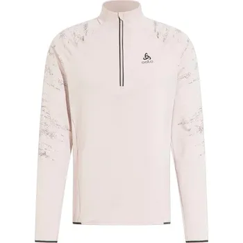 Běžecké oblečení Odlo pán. mikina s 1/2 zipem Mid layer 1/2 zip ZEROWEIGHT CERAMIWARM 2023/2024 Světle oranžová XXL Pánské