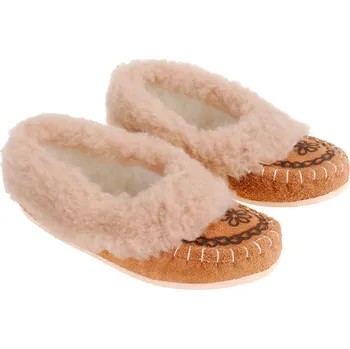 Dámské pantofle Dámské horské bačkory Mokasíny Teplé Pantofle Domácí Kožené 40