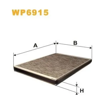 Ventilátor topení a klimatizace Filtr, vzduch v interiéru WIX FILTERS WP6915