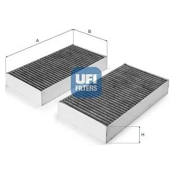 Ventilátor topení a klimatizace Filtr, vzduch v interiéru UFI 54.394.00