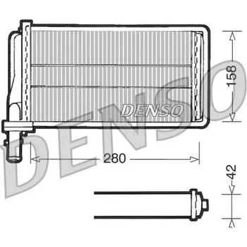 Výměník tepla Výměník tepla, vnitřní vytápění DENSO DRR01001