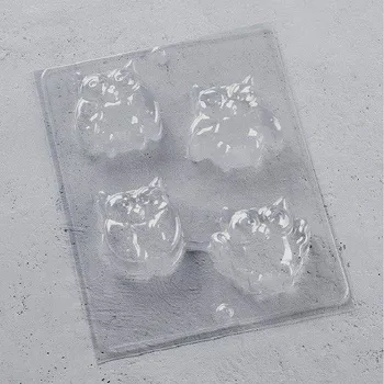 Forma na ozdoby, mýdla - Sovy 4 ks