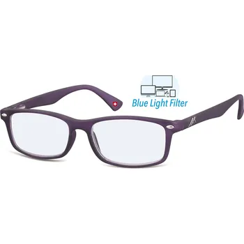 Brýle na čtení Montana Eyewear Brýle na čtení a na počítač BLF83D, fialová, dioptrie: +2,50